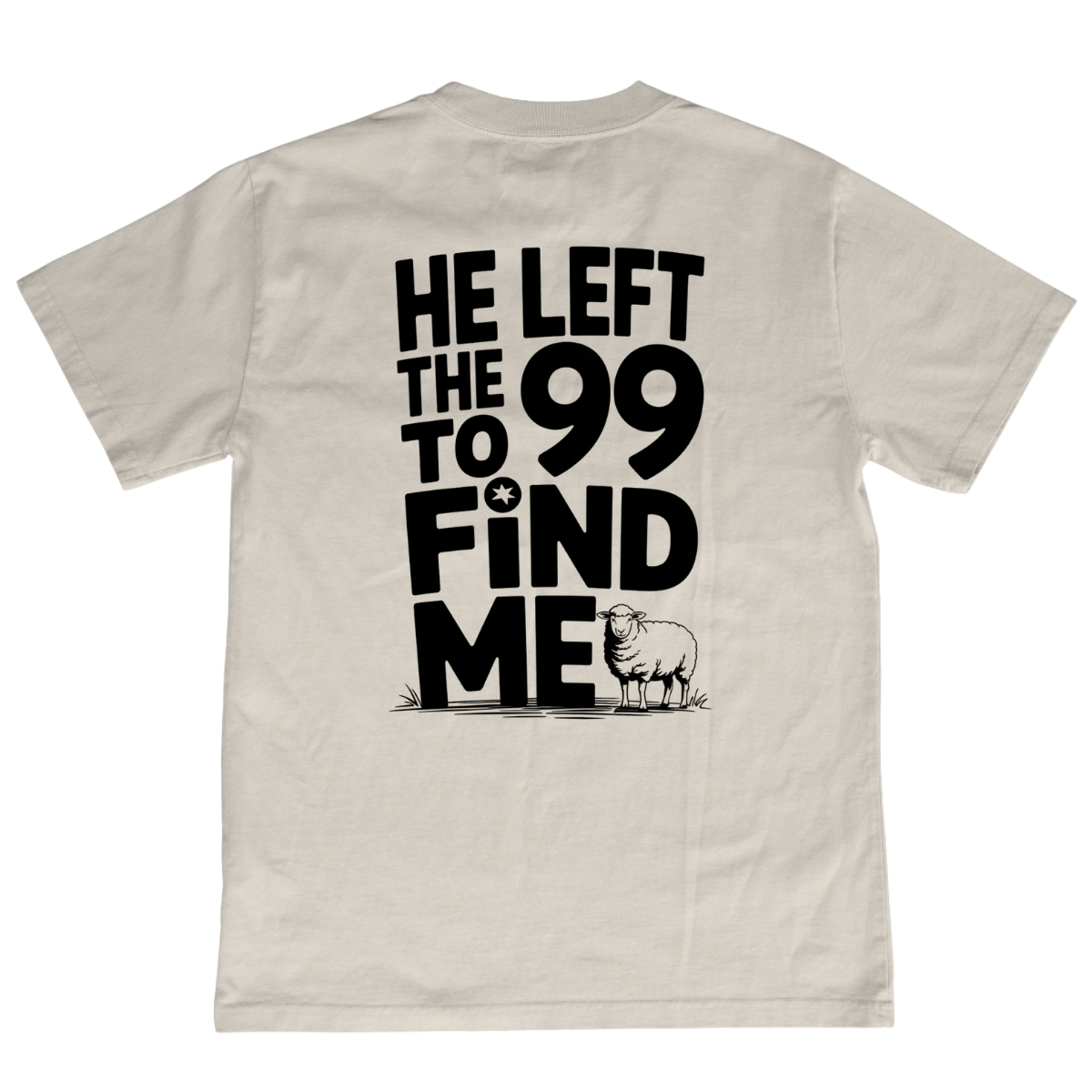 CAMISETA CATÓLICA OVELHA PERDIDA OFF-WHITE