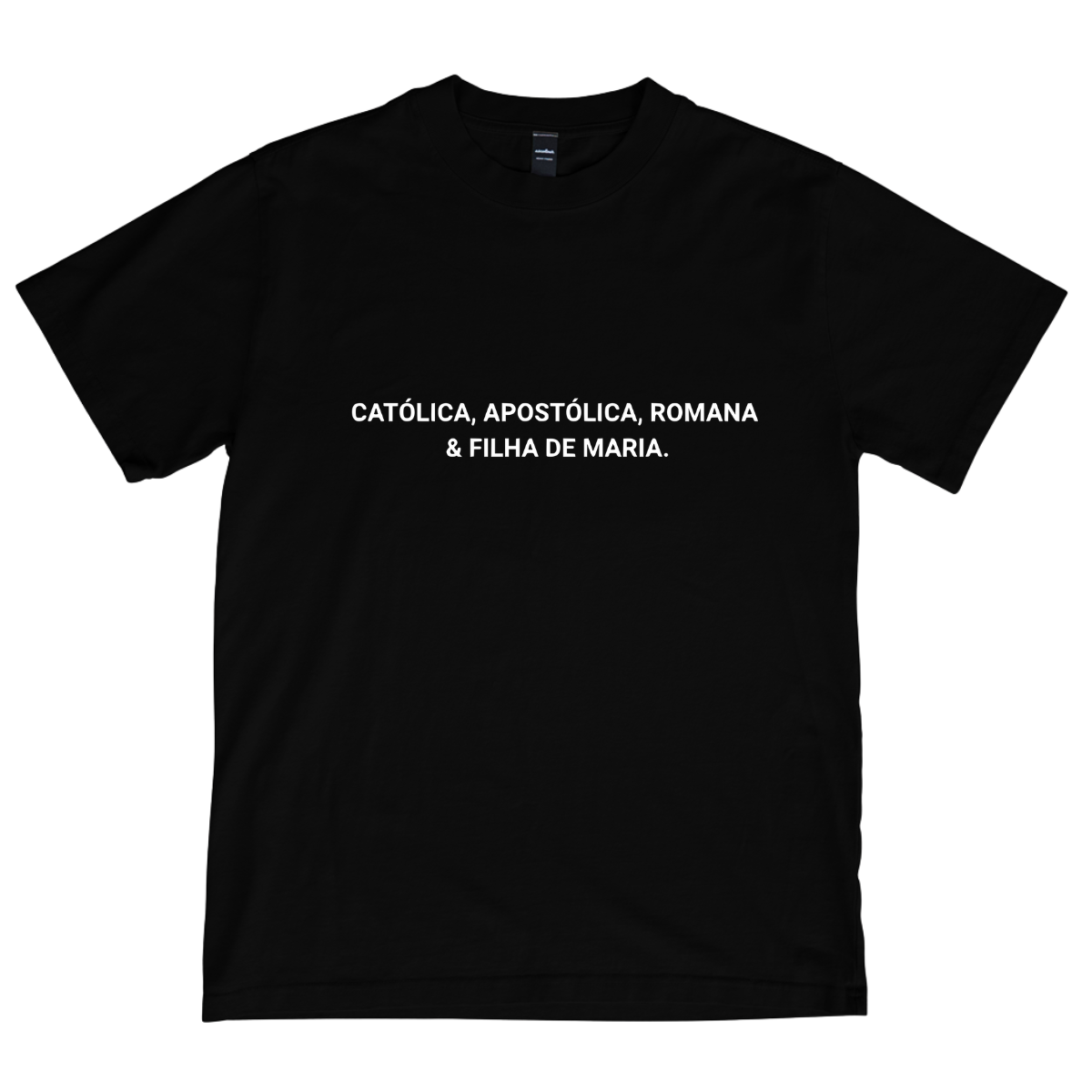 CAMISETA CATÓLICA FILHA DE MARIA PRETA