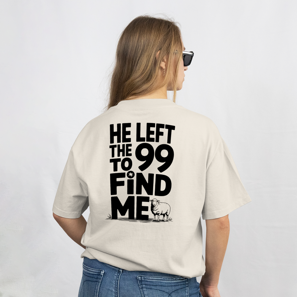 CAMISETA CATÓLICA OVELHA PERDIDA OFF-WHITE