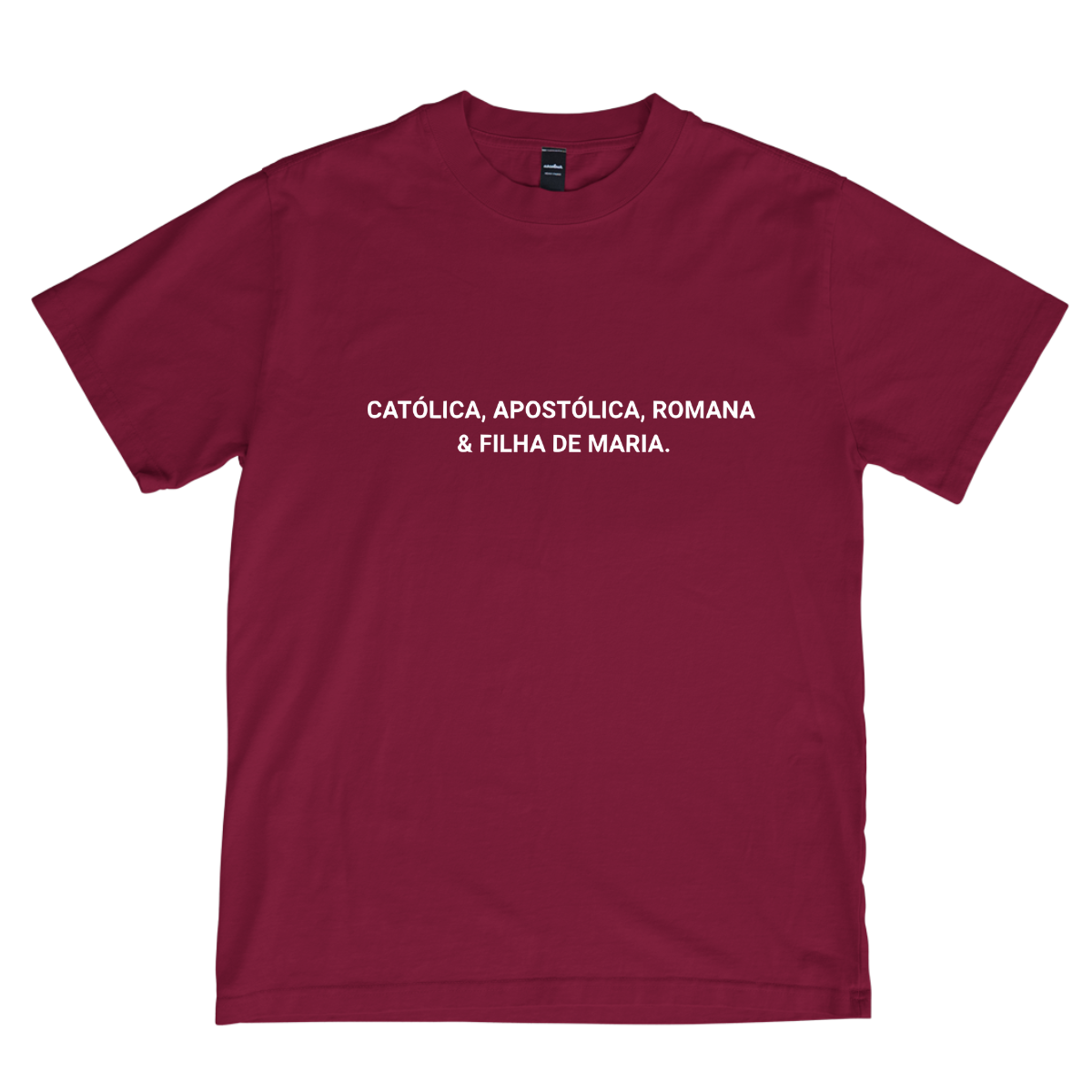 CAMISETA CATÓLICA FILHA DE MARIA BORDÔ