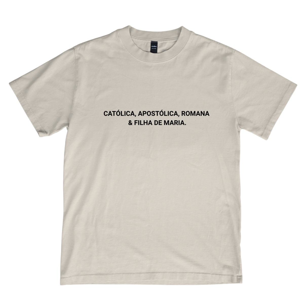 CAMISETA CATÓLICA FILHA DE MARIA OFF-WHITE