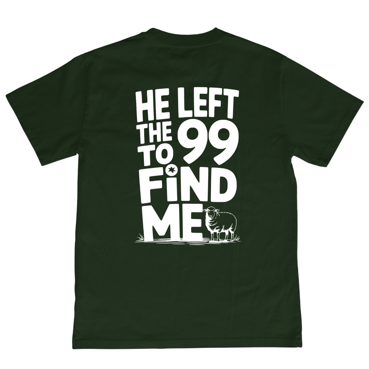 CAMISETA CATÓLICA OVELHA PERDIDA VERDE