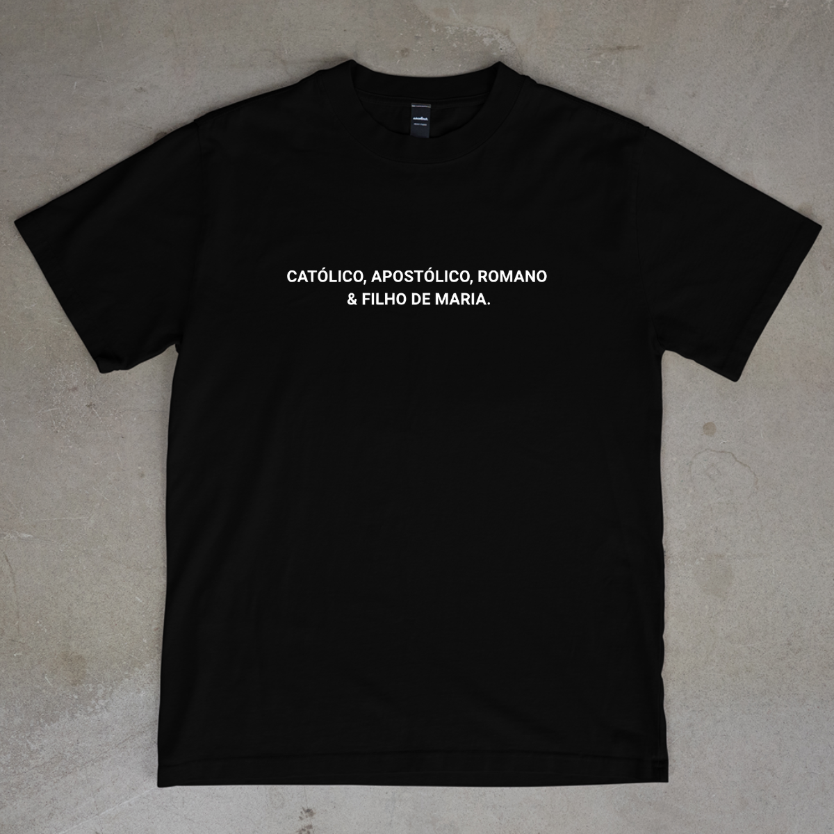 CAMISETA CATÓLICA FILHO DE MARIA PRETA