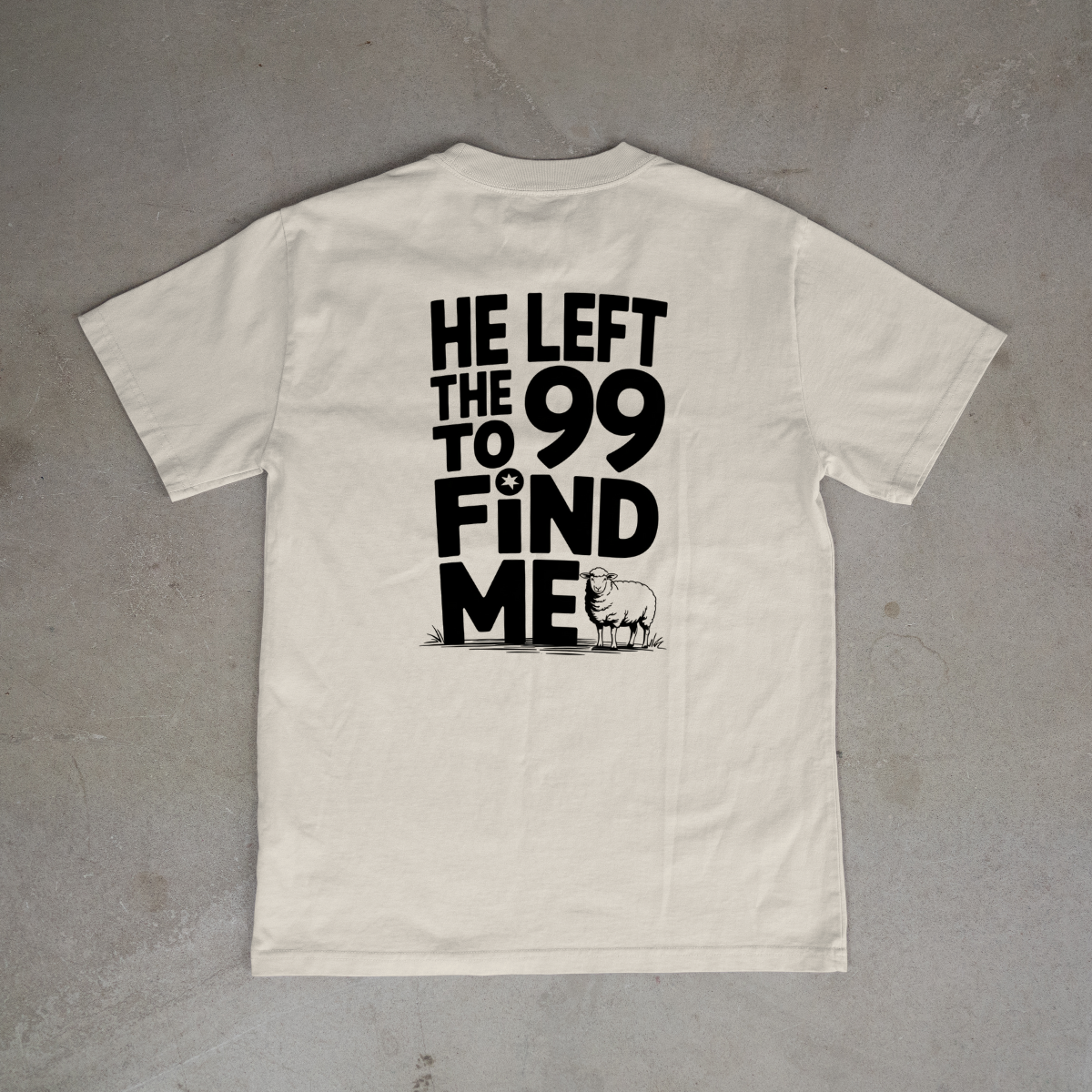 CAMISETA CATÓLICA OVELHA PERDIDA OFF-WHITE