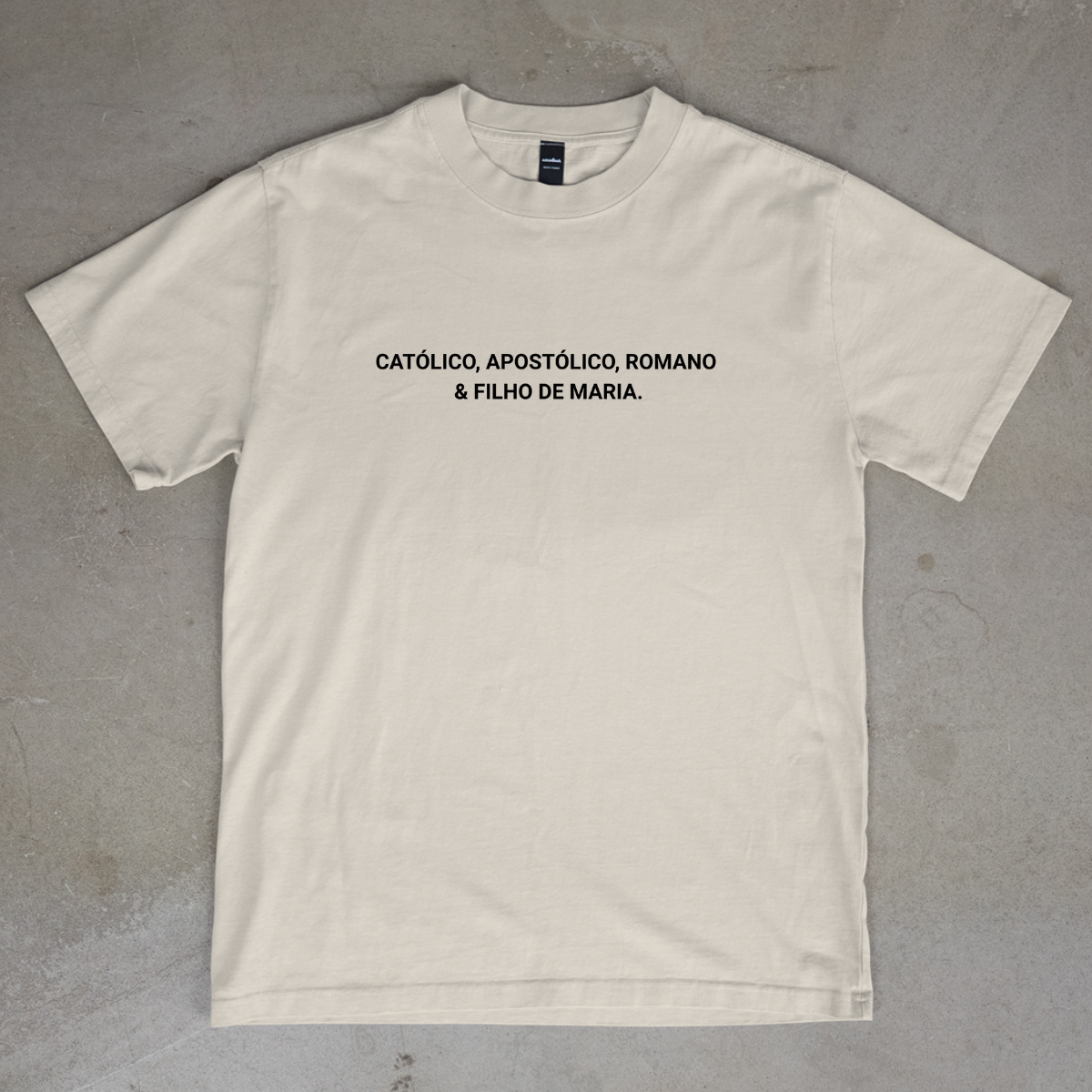 CAMISETA CATÓLICA FILHO DE MARIA OFF-WHITE