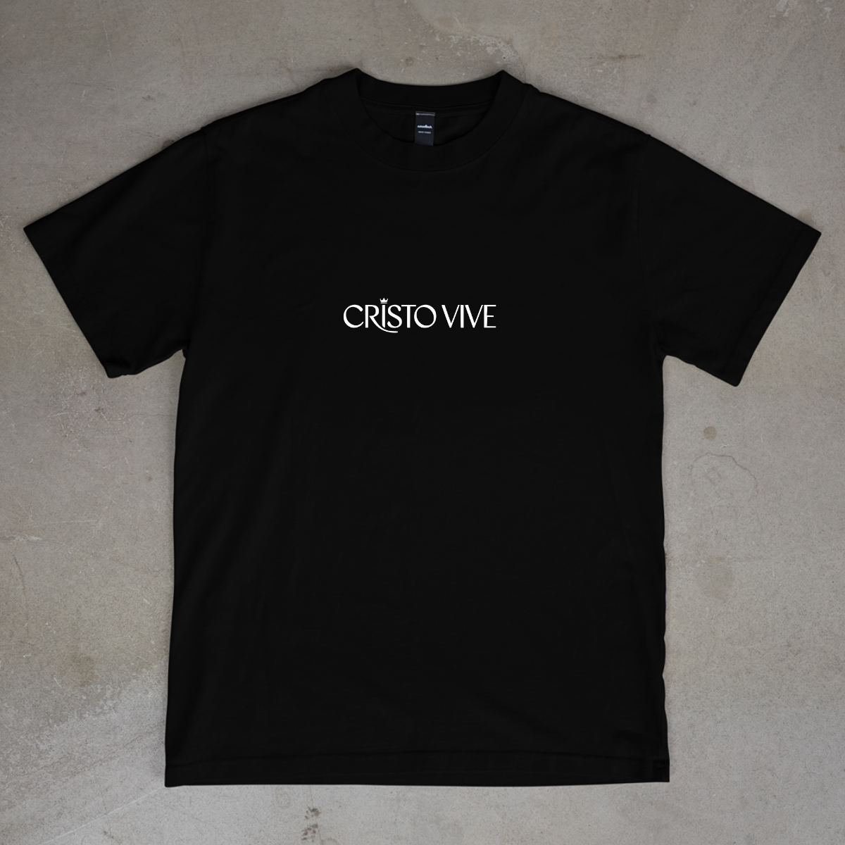 CAMISETA CATÓLICA CRISTO VIVE PRETA