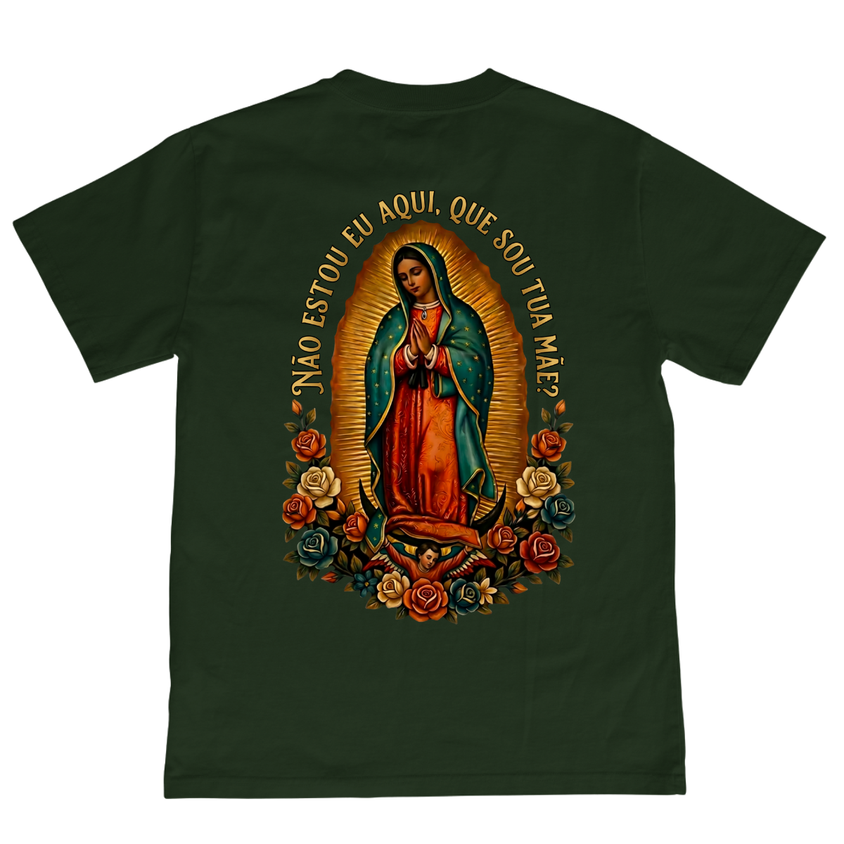 CAMISETA CATÓLICA NOSSA SENHORA DE GUADALUPE VERDE