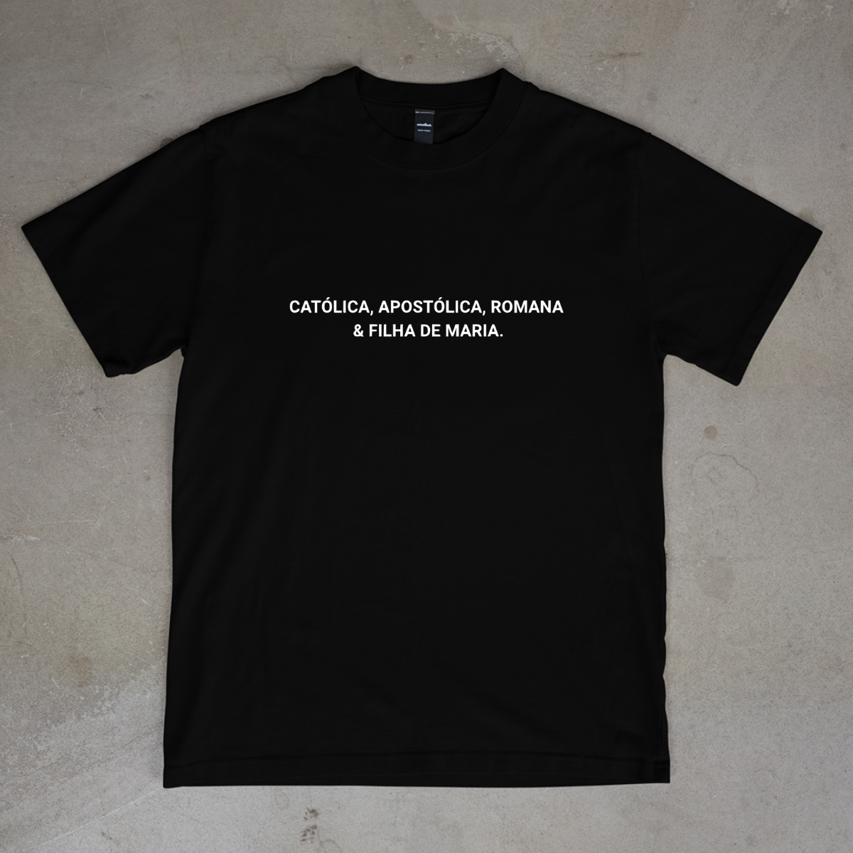 CAMISETA CATÓLICA FILHA DE MARIA PRETA