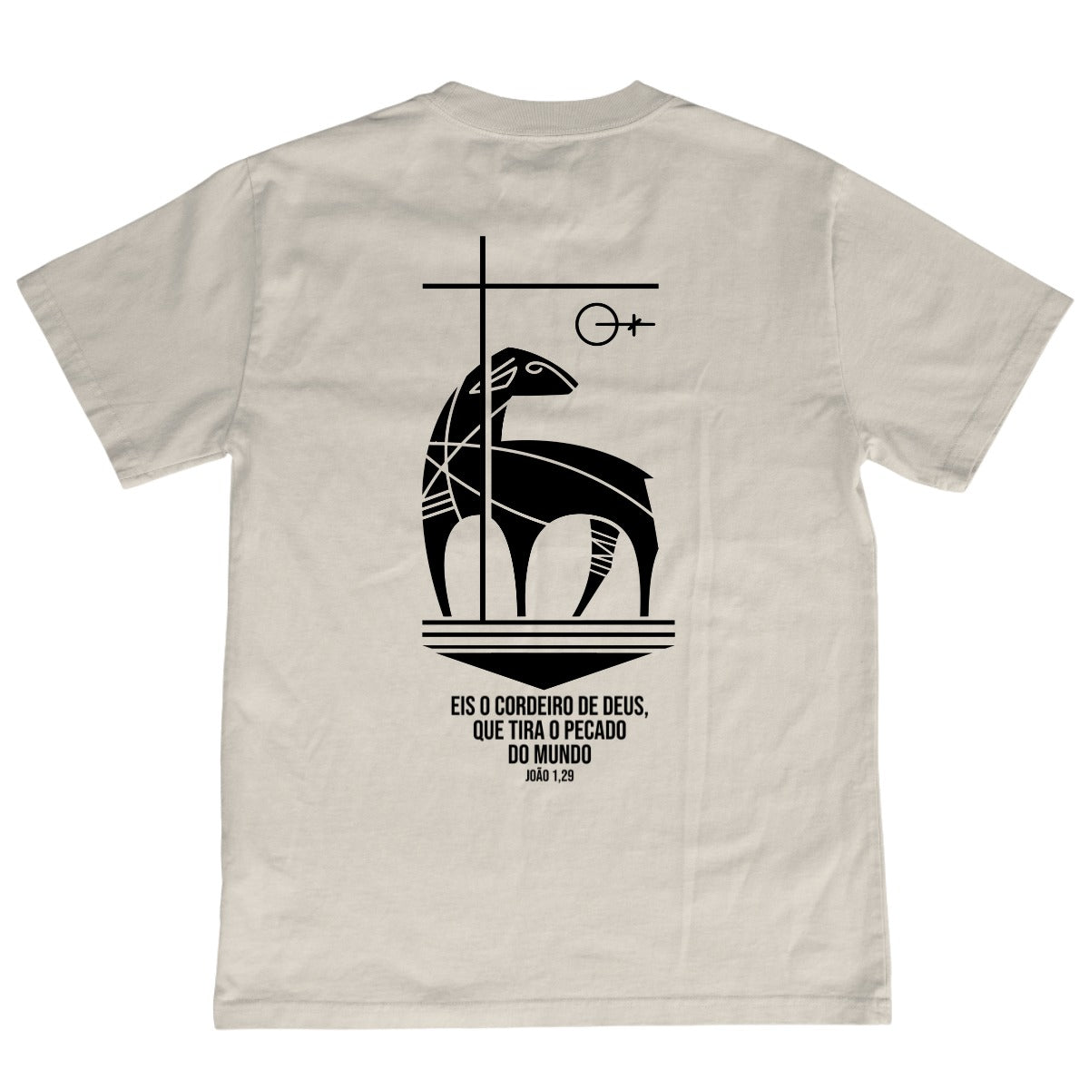 CAMISETA CATÓLICA CORDEIRO DE DEUS OFF WHITE